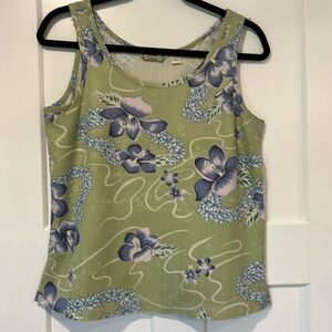 Tommy Bahama 100% silk women’s tank blouse